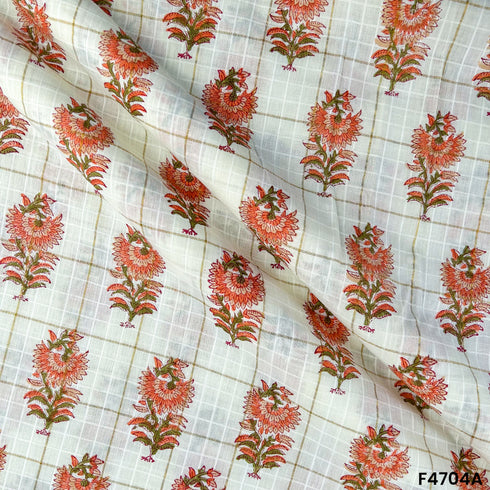 Printed Doria Cotton Fabric- F4704